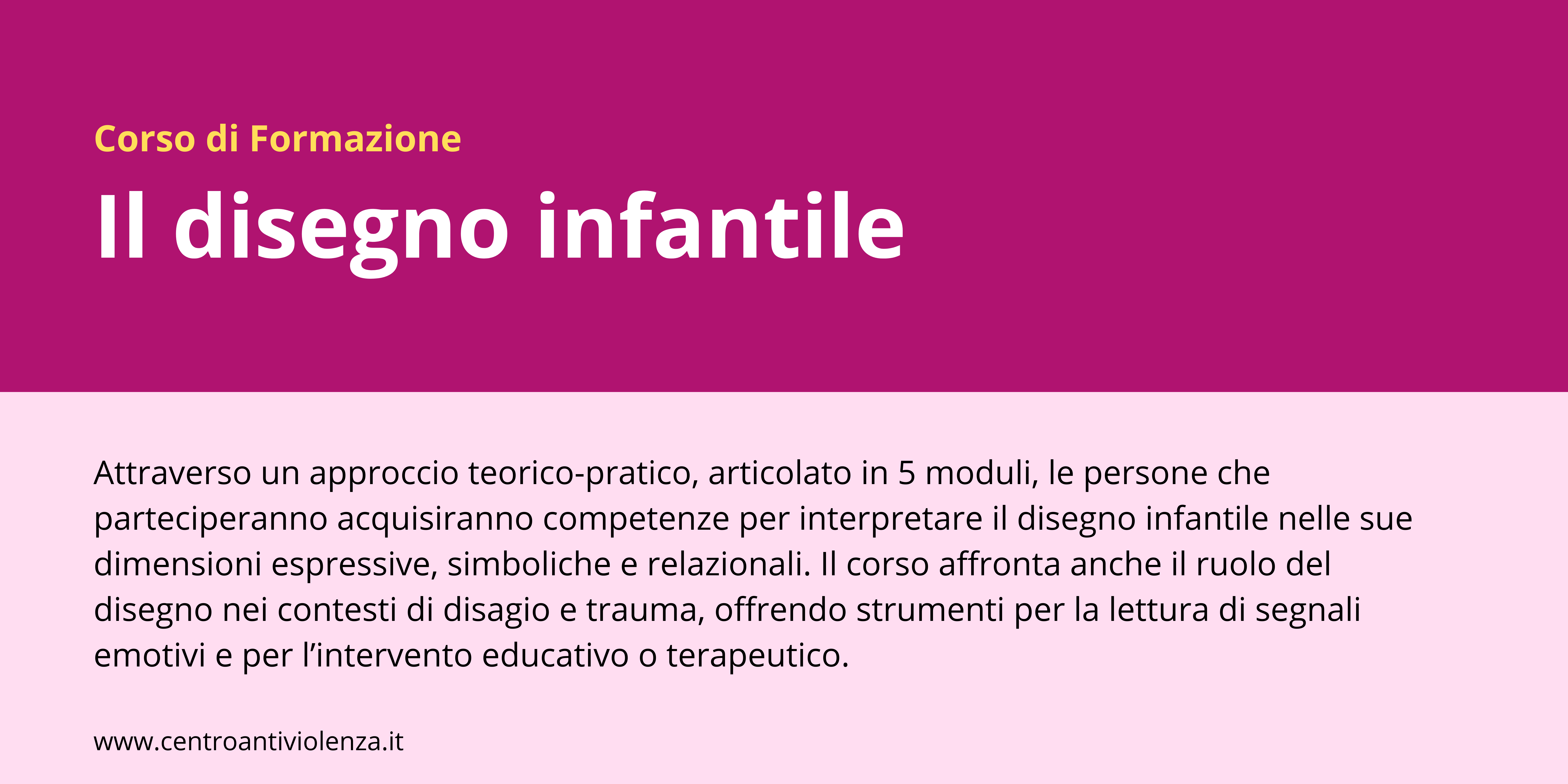 Corso di Formazione “Il disegno infantile”